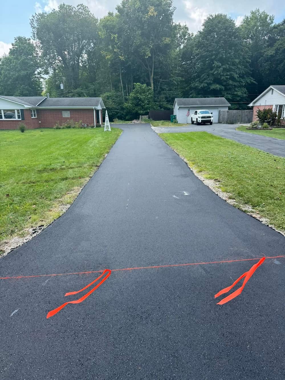 Completed paving project by C.A.P.S. Road Materials