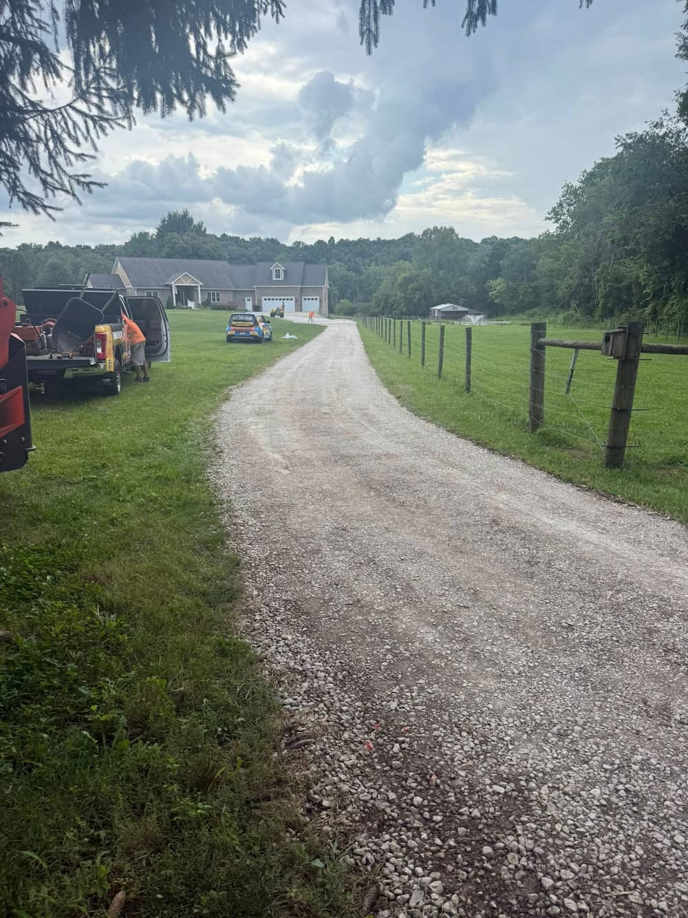 Ranch Road Paving before